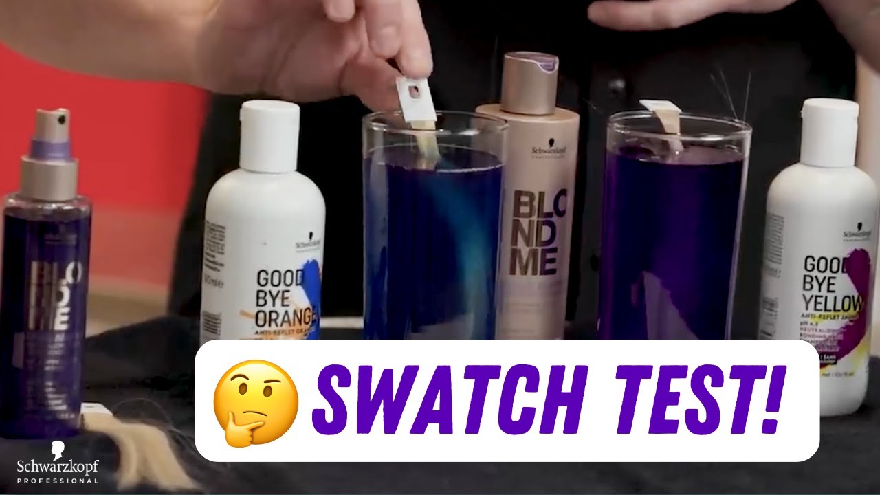Neutralizing Shampoo Swatch Tests with Ian 💜 Schwarzkopf Professional