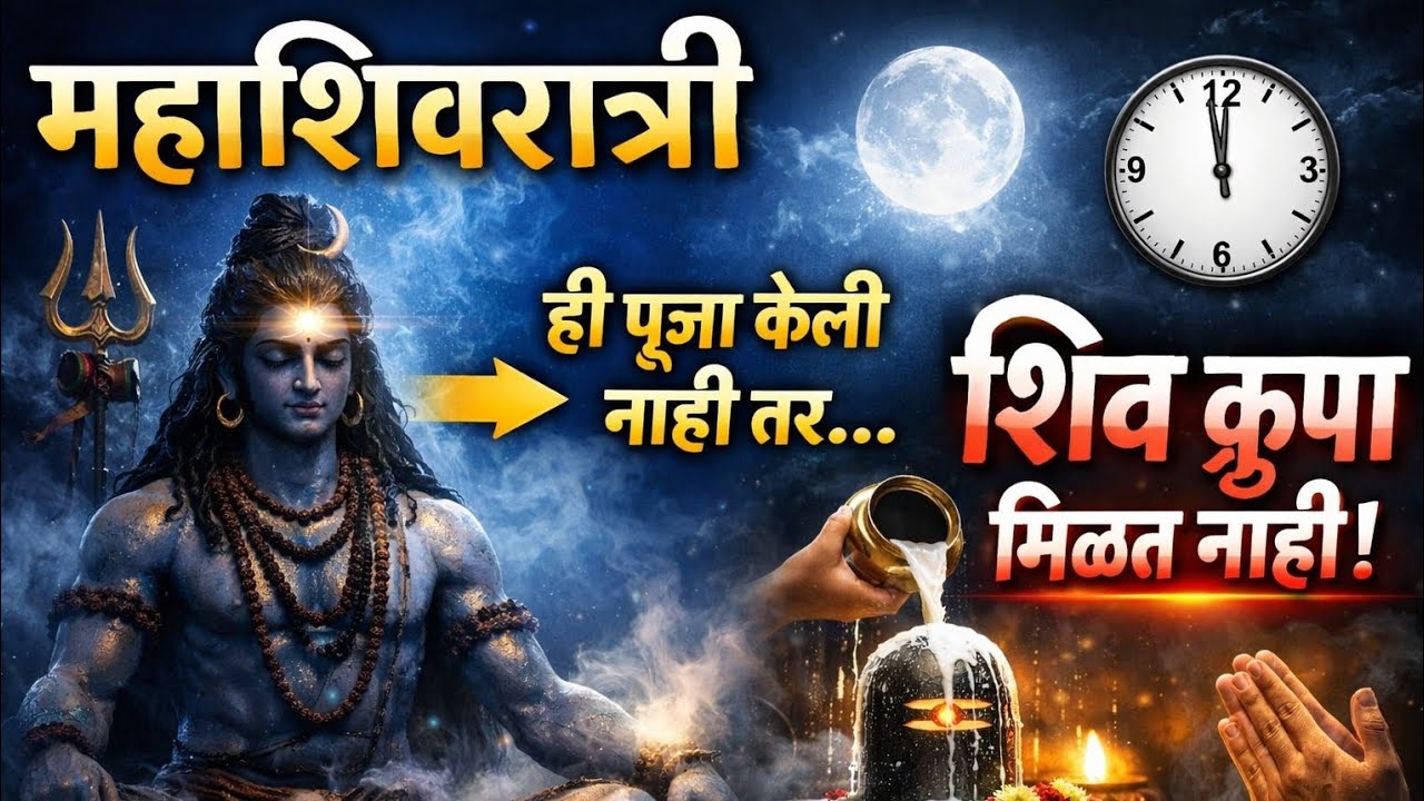 महाशिवरात्री | ही पूजा केली नाही तर शिव कृपा मिळत नाही 🔱 | Shivratri Puja Vidhi