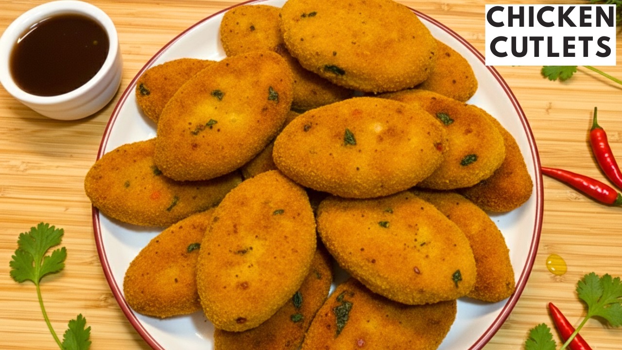 How to make Perfect Crispy Chicken Cutlets | Potato Chicken Snacks Recipe