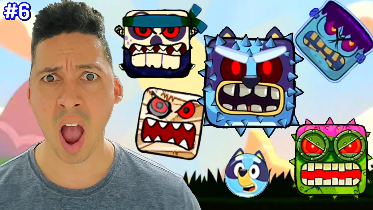 Bluey Ball 4 - #6 - Todos Los Jefes Sin Daño - Juegos De MELVIN