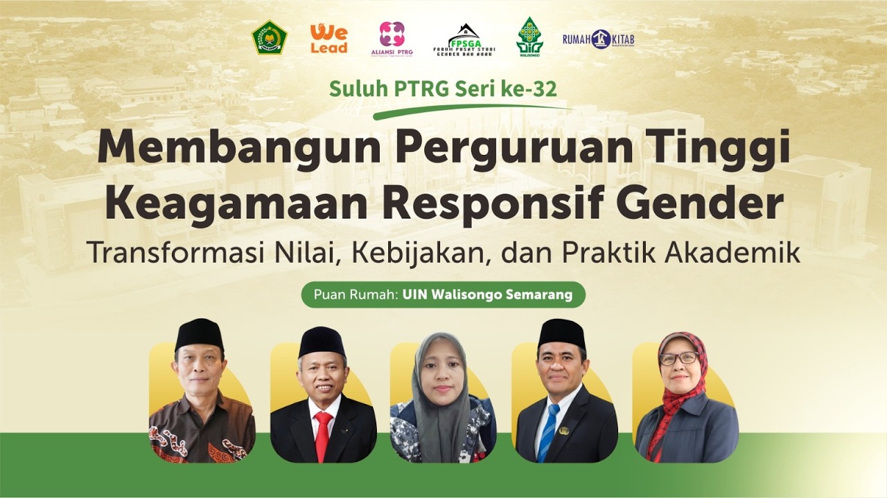 Suluh PTRG Seri Ke-32: Membangun Perguruan Tinggi Keagamaan Responsif Gender