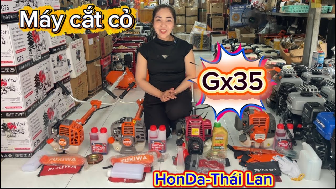 Máy cắt cỏ GX35- Thái Lan➡️tiện gọn siêu bền bỉ☎️ 0948479020👉chốt đơn ạ
