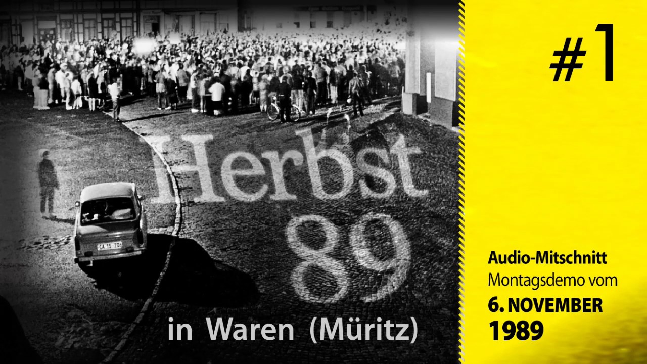Herbst 89 | Waren (Müritz): Montagsdemo am 06.11.1989