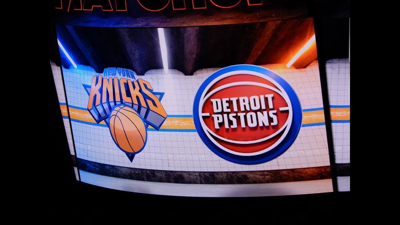 New York Knicks vs Detroit Pistons Starting Lineups 10/21/2017 (Home Opener)