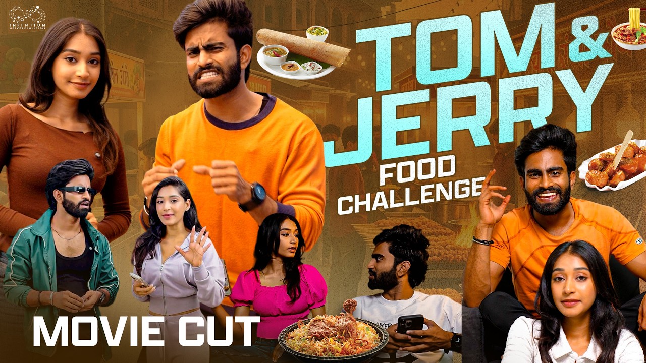 Tom & Jerry Food Challenge Movie Cut || Rohith Pasupuleti || Chandu Charms || Infinitum Food