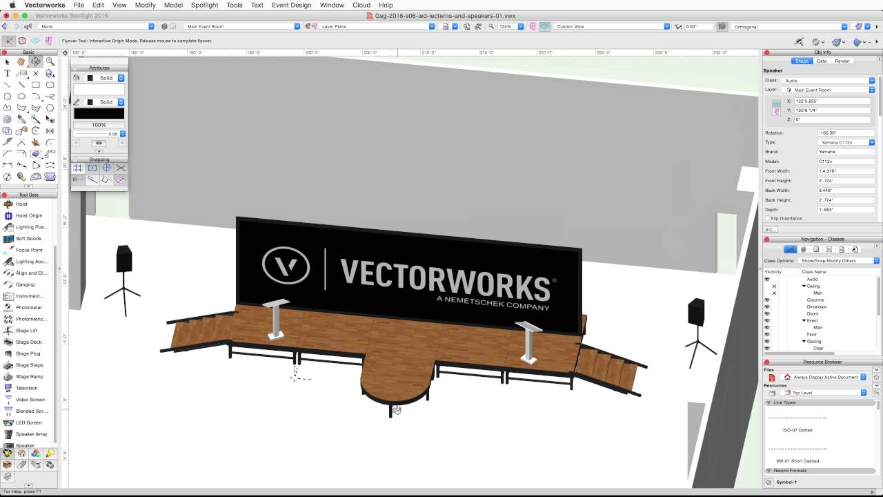 Entertainment - LED, Lecterns and Speakers