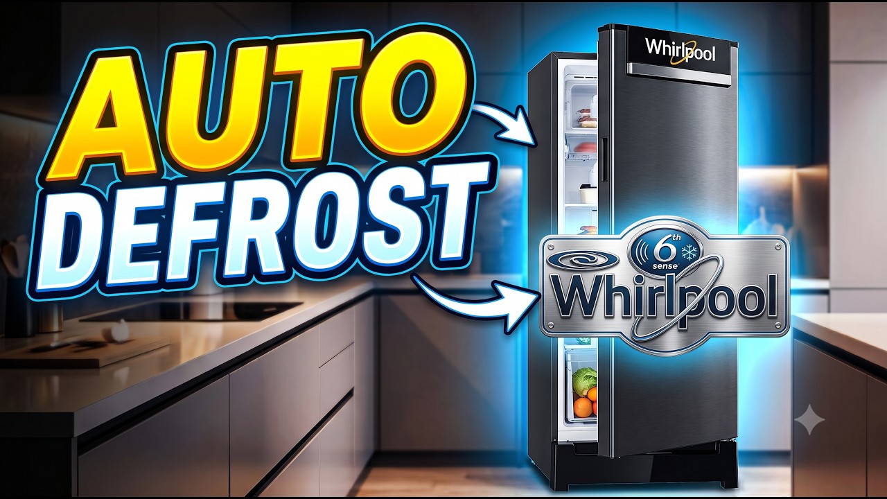 Whirlpool Auto Defrost Single Door Refrigerator ⚡ Whirlpool 192 Liters Single Door Refrigerator