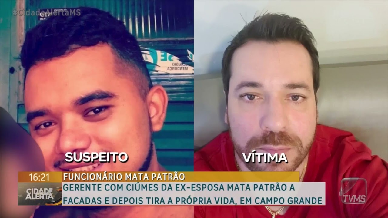 Gerente com ciúmes da ex-esposa mata patrão a facadas e depois tira própria vida, em Campo Grande