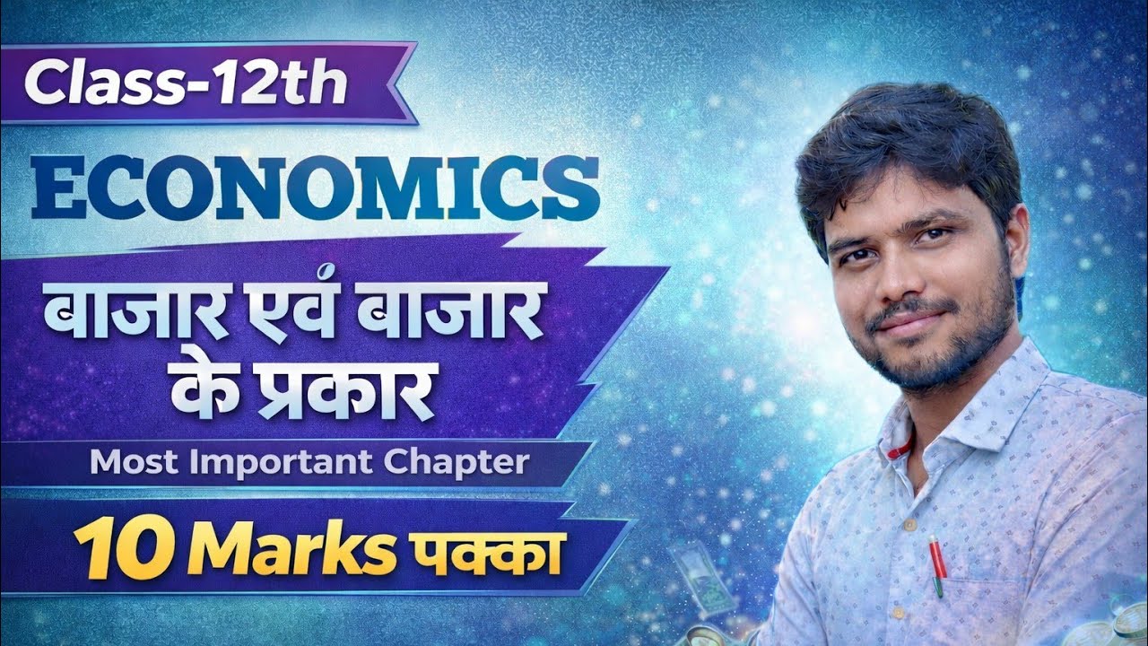 बाजार (Market) Class-12th ECONOMICS Important Subjective Questions 2026 JAC Board/By-Shyamsundar Sir