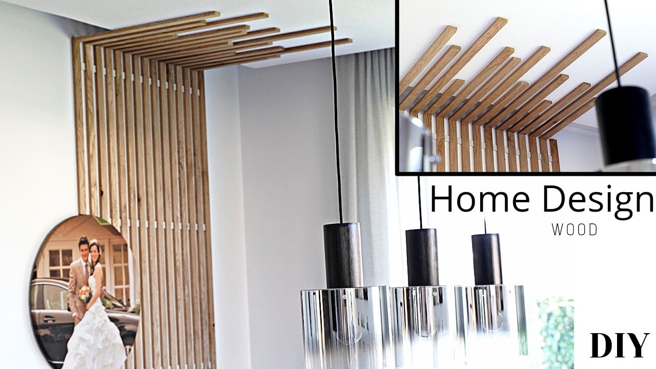 Wandgestaltung IDEEN/Lamellenwand selber bauen/WOOD Wall DIY/wood ideas/MAKEOVER/Wandpaneele
