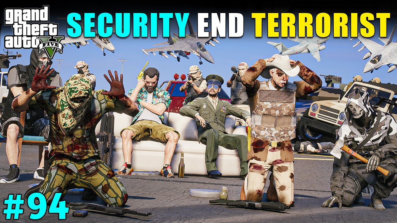 MICHAEL'S POWERFUL SECURITY VS TERRORIST | GTA 5 GAMEPLAY #94