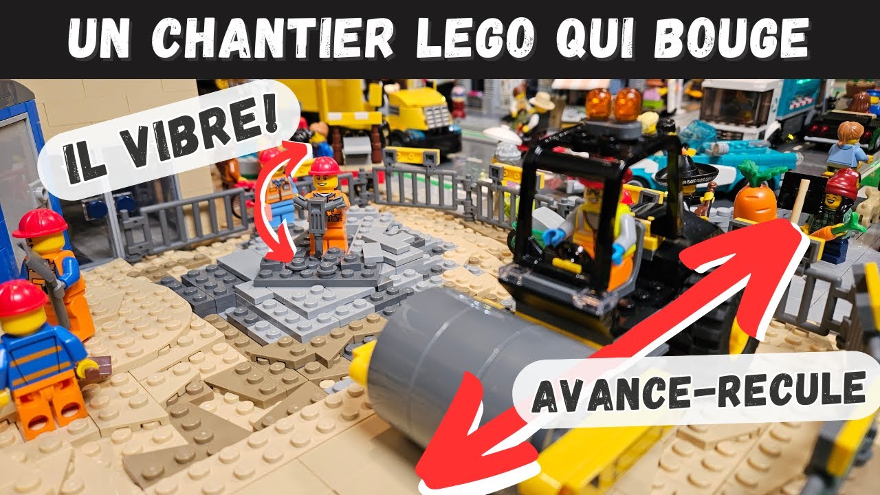 Un chantier Lego qui bouge