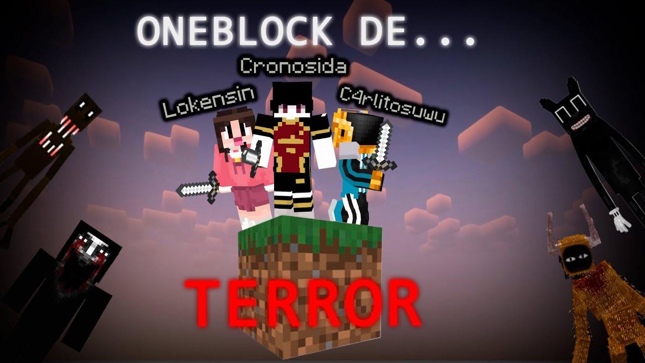 ONEBLOCK PERO...CON MODS DE TERROR ☠️ 𝄁 Minecraft Terror