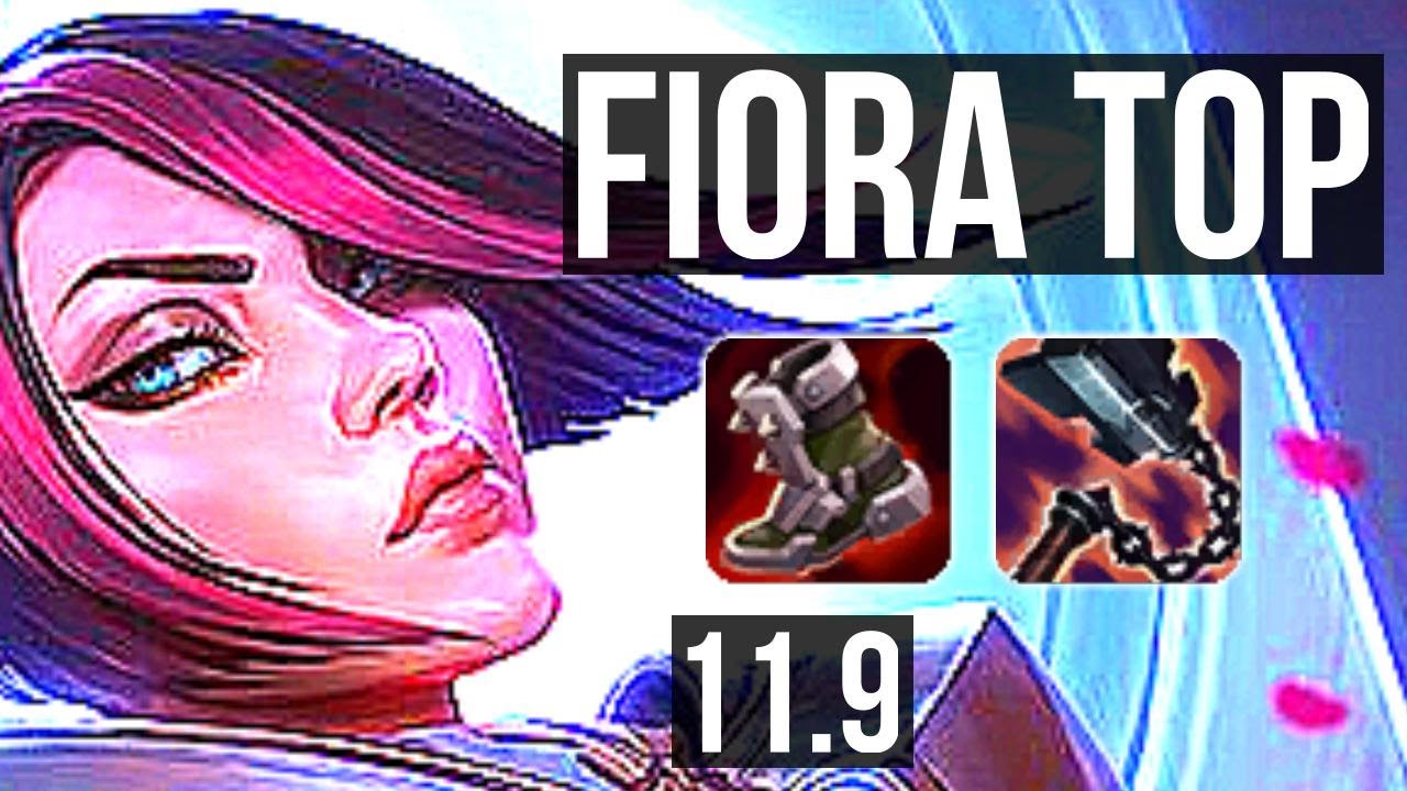 FIORA vs NOCTURNE (TOP) | 9/0/0, 7 solo kills, 66% winrate, Legendary | KR Grandmaster | v11.9