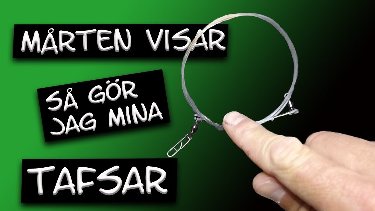 Mårten visar - Så gör jag mina fluorocarbontafsar till spinnfiske efter gädda.