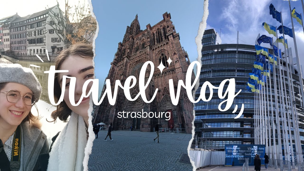 VLOG STRASBOURG 🥨🚲☀️ (with Clémence 🫶🏻)  #vlog #holiday #strasbourg