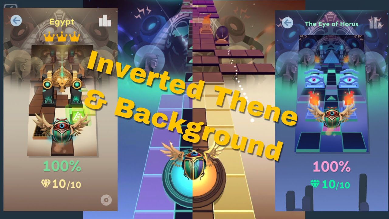 Level 26: Egypt & Bonus Level 14: The Eye of Horus • Rolling Sky • Inverted Theme and Background