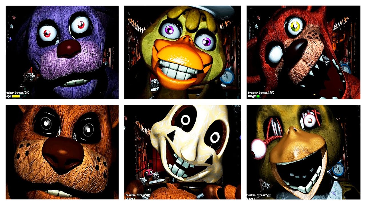 Night Watch at Freddie's All Jumpscares