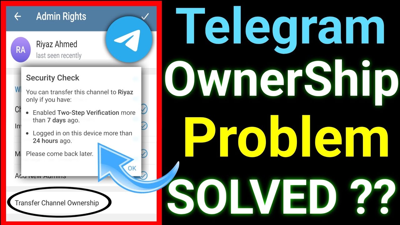How to transfer Telegram ownership | How to change channel admin on Telegram