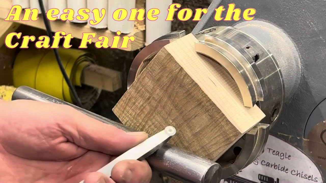 Woodturning. Easy one for the Craft Fair. #carbide chisels