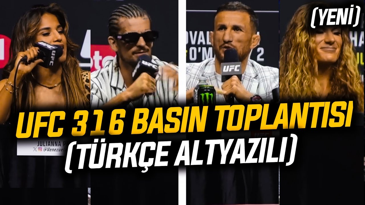 UFC 316 SON BASIN TOPLANTISI! (TÜRKÇE ALTYAZILI)