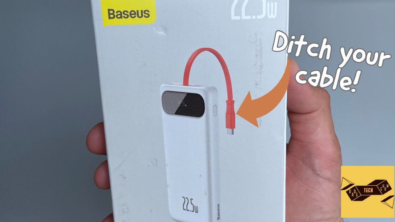 Next Gen Baseus Power Bank w/ Built-in Cable Unboxing & Hands On // Leave your cable home!