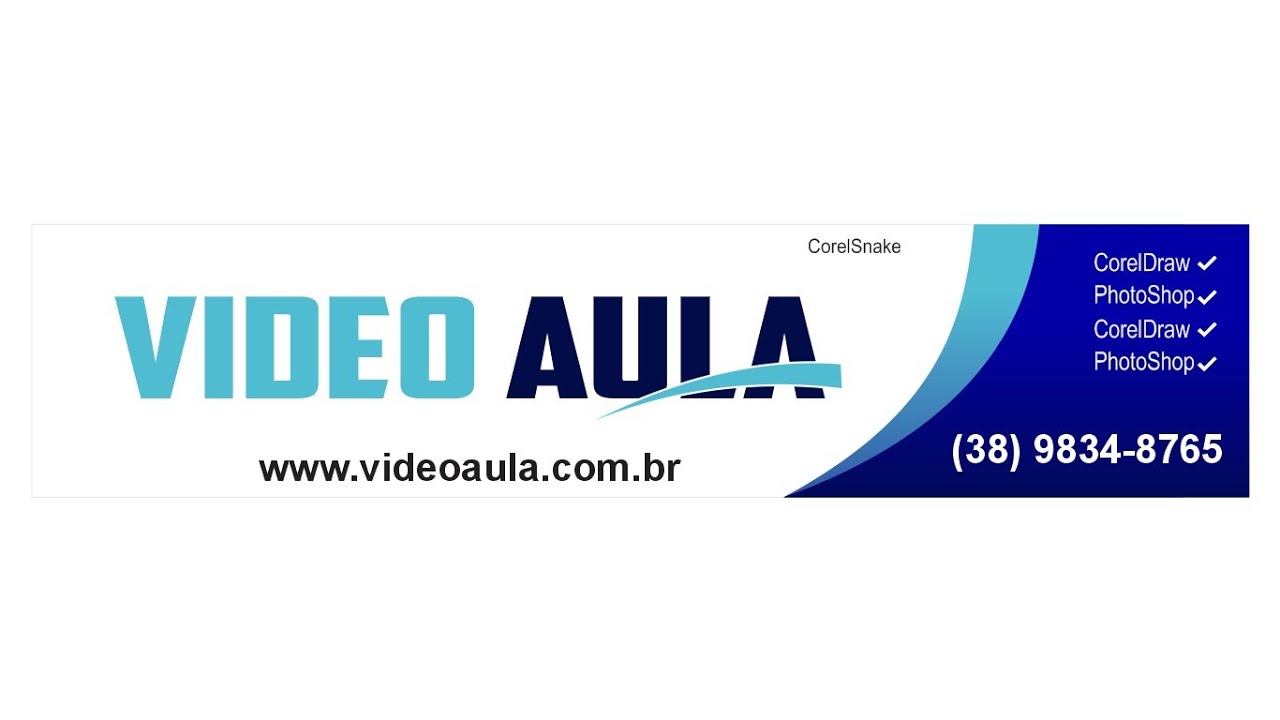 TUTORIAL COREL DRAW AULA 25  placa e fachada