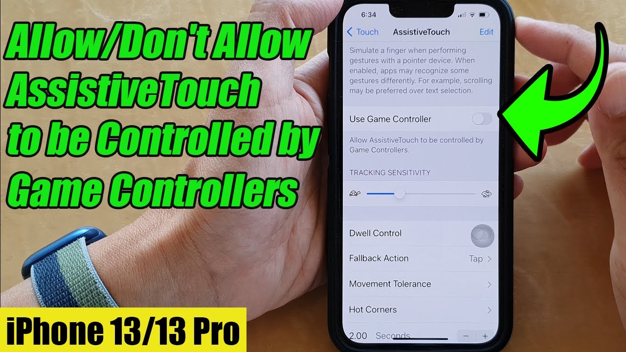 iPhone 13/13 Pro: How to Allow/Don't Allow AssistiveTouch to be Controlled by Game Controllers