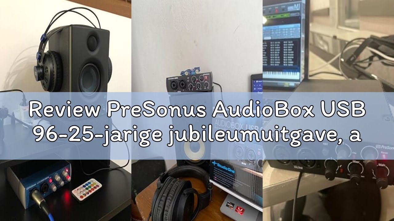Review PreSonus AudioBox USB 96-25-jarige jubileumuitgave, audio-interface met softwarepakket inclus