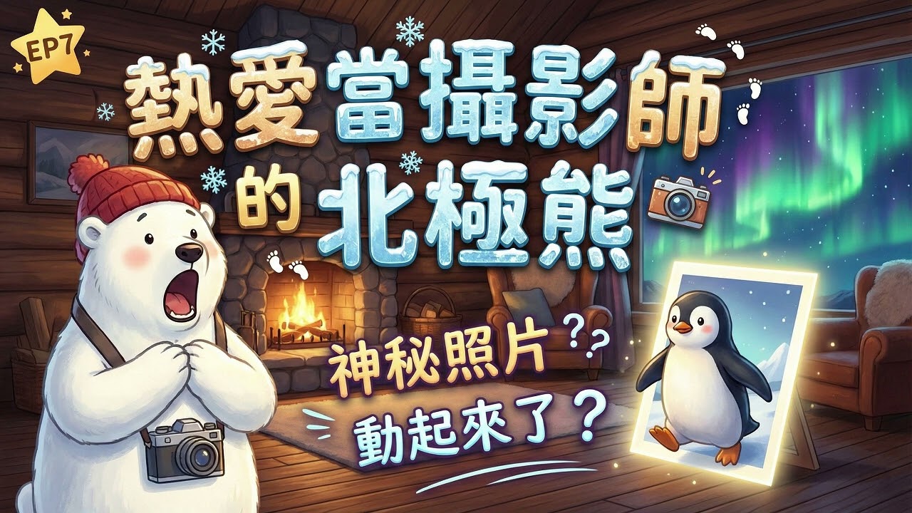 🐻‍❄️ 【EP7】熱愛當攝影師的北極熊🐧｜神祕照片動起來了？教孩子珍惜與分享愛 | 同理心教育