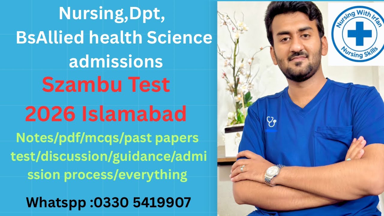 Nursing Admissions, DPT Admissions, and BS Allied Health Sciences | SZABMU Test 2026 | #admission...