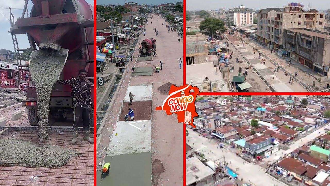 Projet 115 km finition bétonnage sur l’avenue gambela désormais la circulation sera plus fluide 