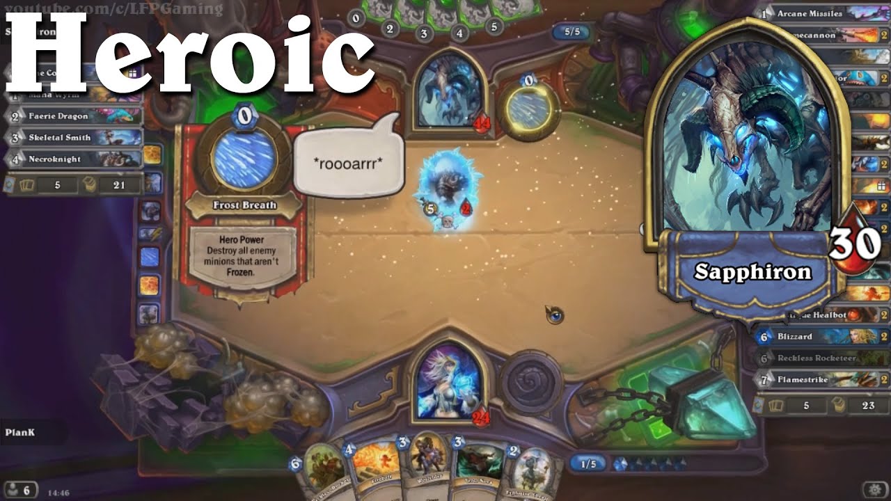 Sapphiron Heroic Boss -Hearthstone✔ -Naxx -Guide