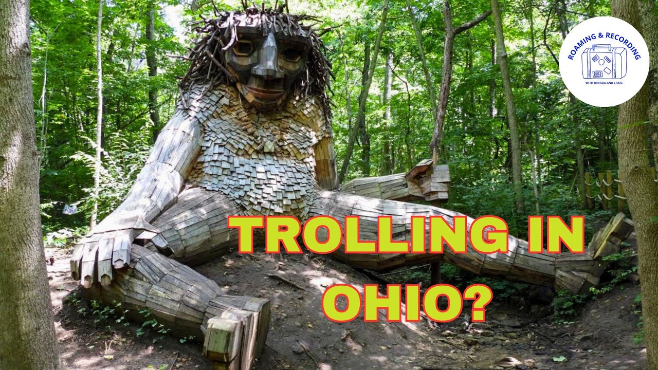Hiking for Trolls in Dayton, Ohio! Aullwood Audubon #thomasdambo  🥾👀 #nature  #troll  #dayton #hike