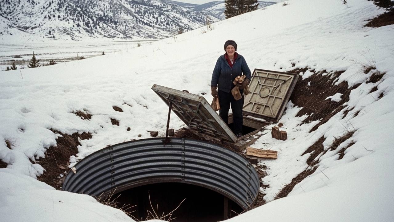 She Built a Quonset Hut Beneath Her Off-Grid Cabin — And Her Firewood Stayed Dry All Winter