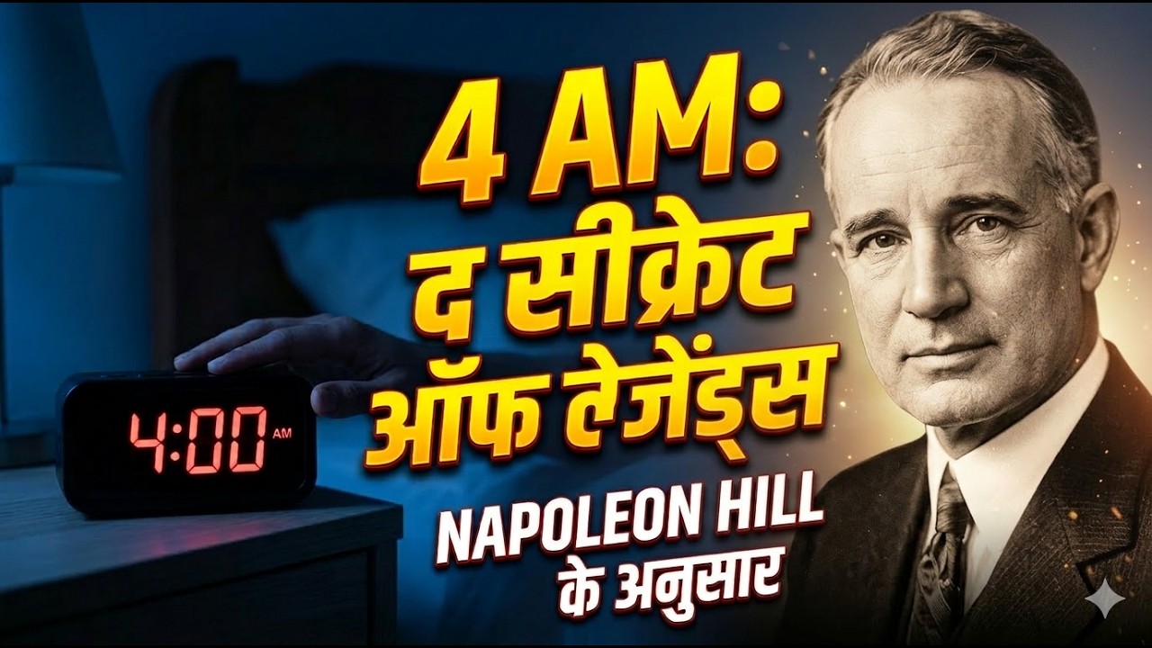 4 AM: द सीक्रेट ऑफ लेजेंड्स | Napoleon Hill के सफलता के नियम | Morning Routine for Success