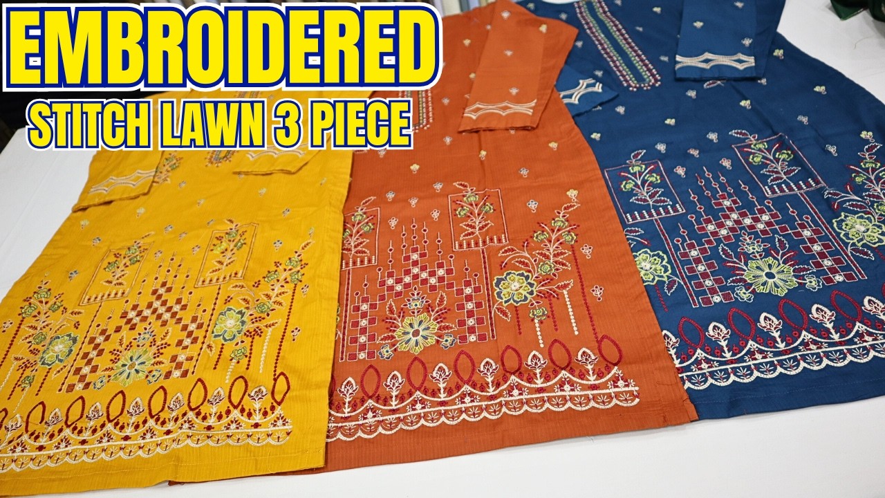 EMB Tana Dora Lawn Stitch 3 Piece by AIZA | 2026 Eid Collection | Trending Designs | Premium Quality
