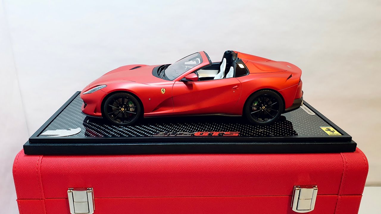 BBR Ferrari 812 GTS Matt Red 1:18 Scale (Unboxing)