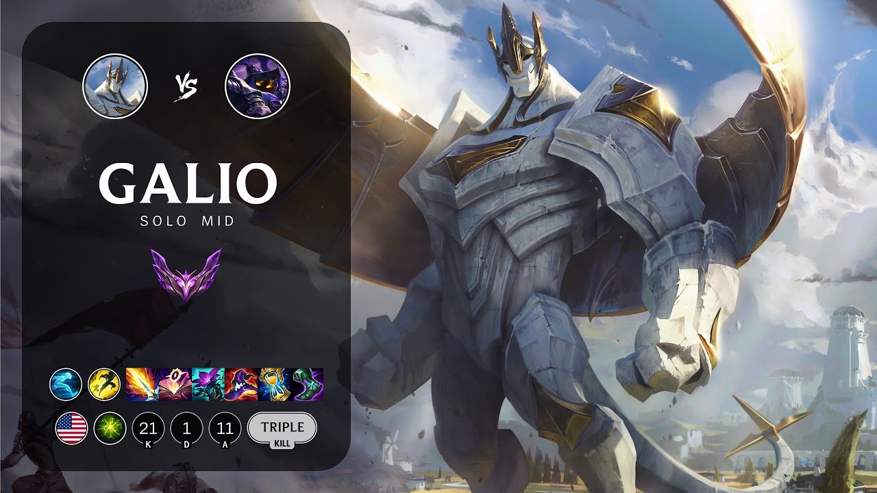 Galio Mid vs Veigar - NA Master Patch 14.7