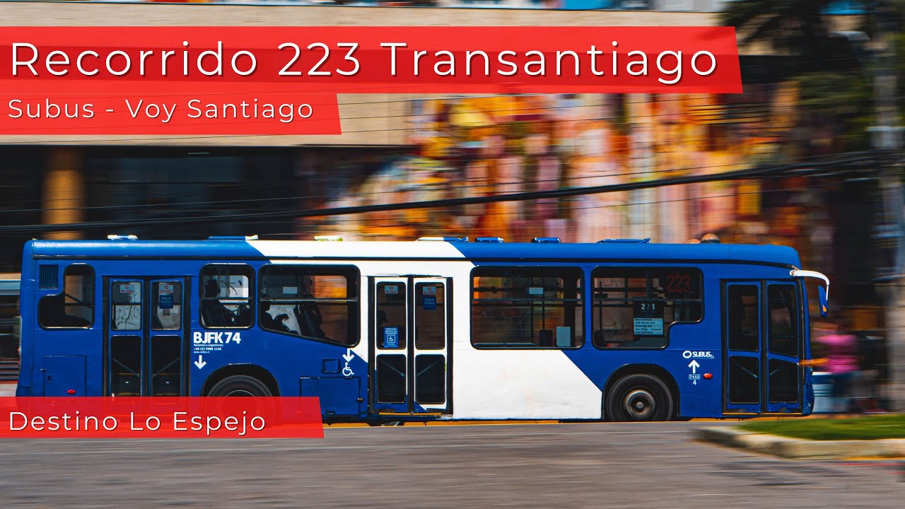 Archivo Recorrido 223 Operado por Redbus, Subus y Voy Santiago | Transantiago RED