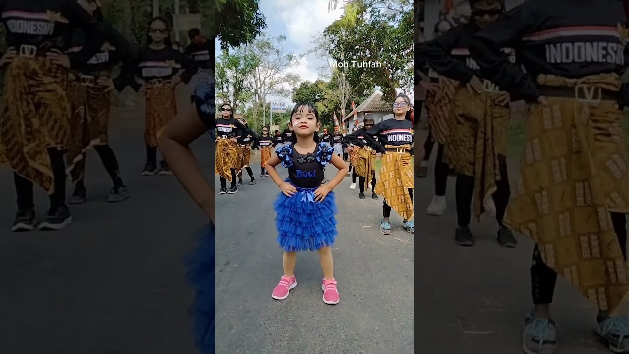Mantap anak kecil juga semangatnya luar biasa dalam karnaval condong HUT RI 78 tahun 2023
