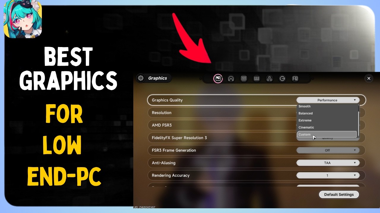 Neverness to Everness Best Graphics Settings for low-end PC or laptop