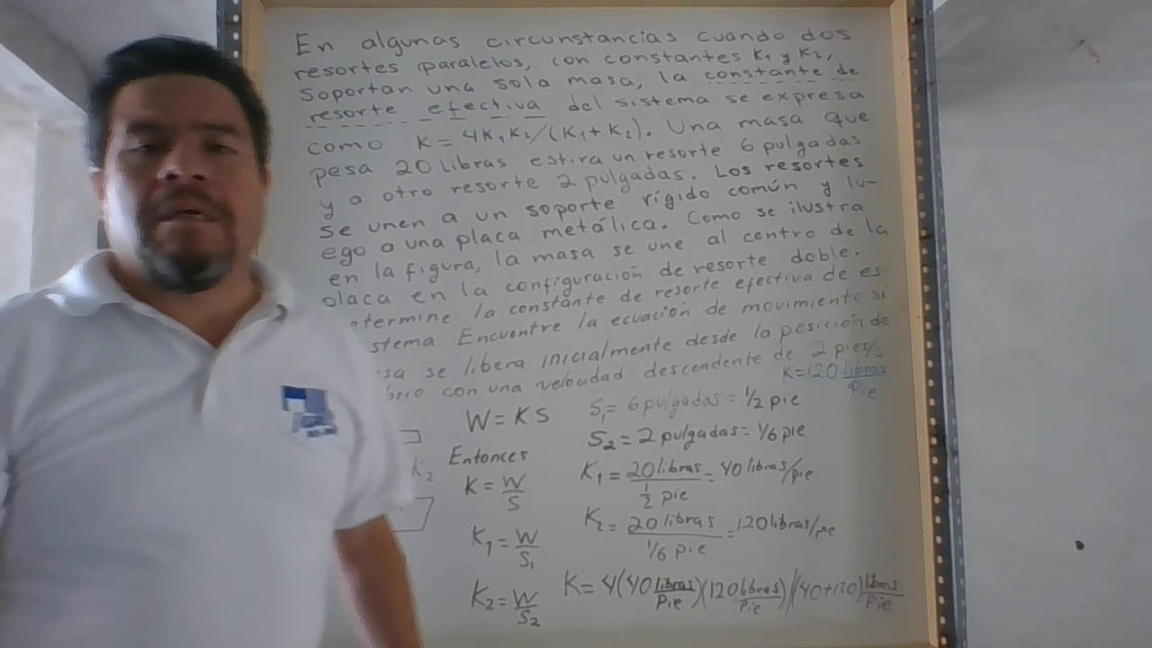 Problema 5.13: Doble resorte  parte 1.