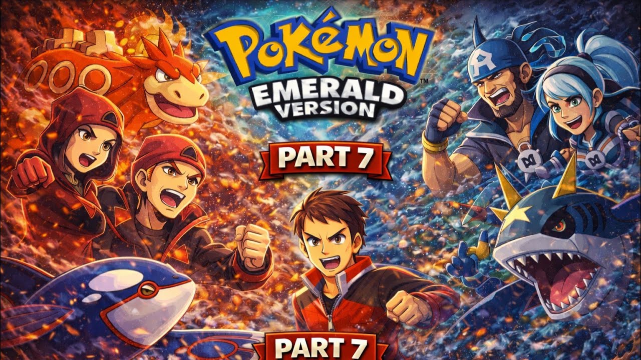 Pokémon Emerald Version – Part 7 | Tate & Liza Gyma Battle (Mossdeep Gym) #pokemon 