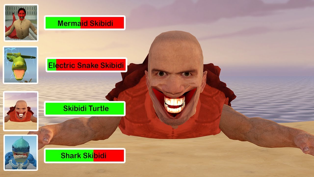 The Fish 1 - 42 With Healbars And Boss Fight (Full Edition) | Skibidi Turtle (Episode 42)