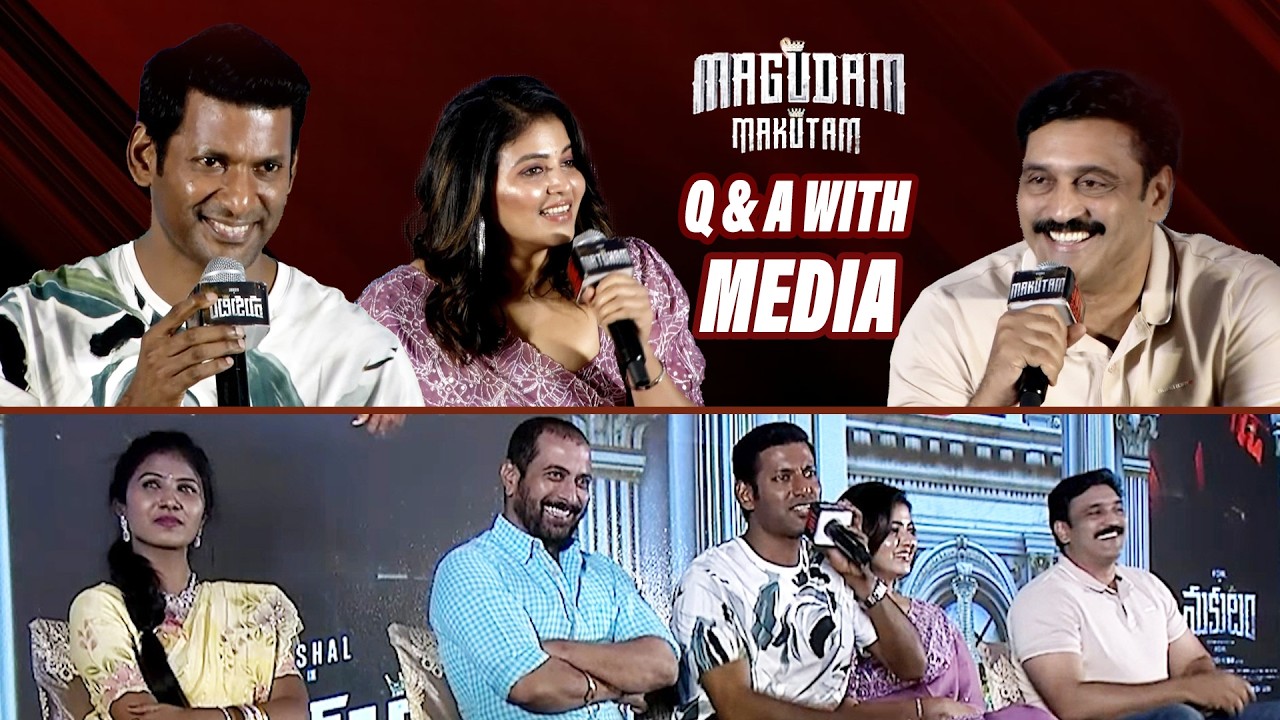 Vishal & Anjali Full Media Interaction | Makutam Team Q&A Press Meet@AndhraTalkiesMedia
