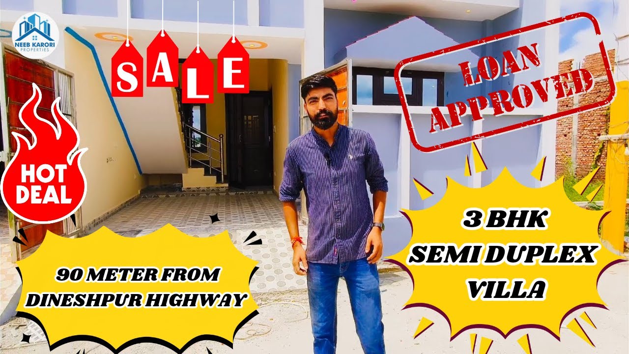 3 BHK SEMI DUPLEX VILLA RUDRAPUR | #property #home #realestate #villa #house #low #price #loan