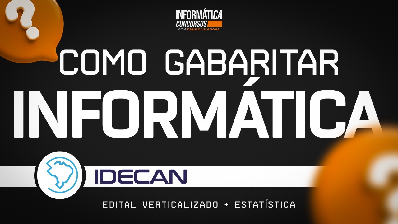 O que mais cai da Banca IDECAN | Informática para concursos com professor Danilo Vilanova #opior