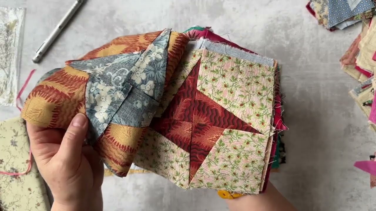 Swirling Star Quilt Block | FREE Template! | Step-by-Step Hand Piecing Tutorial