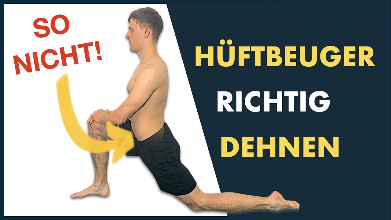 Hüftbeuger dehnen 👉🏻 Schwerpunkt: Iliopsoas Dehnung